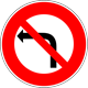 No left turn - Proibido virar à esquerda
